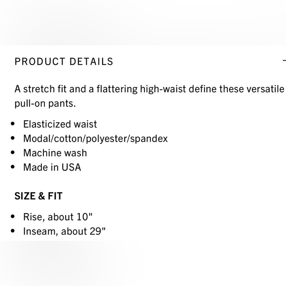 L’AGENCE Rochelle High Rise Pull-On Leggings
Black coated size XS/TP
Inseam 29” - Picture 8 of 9